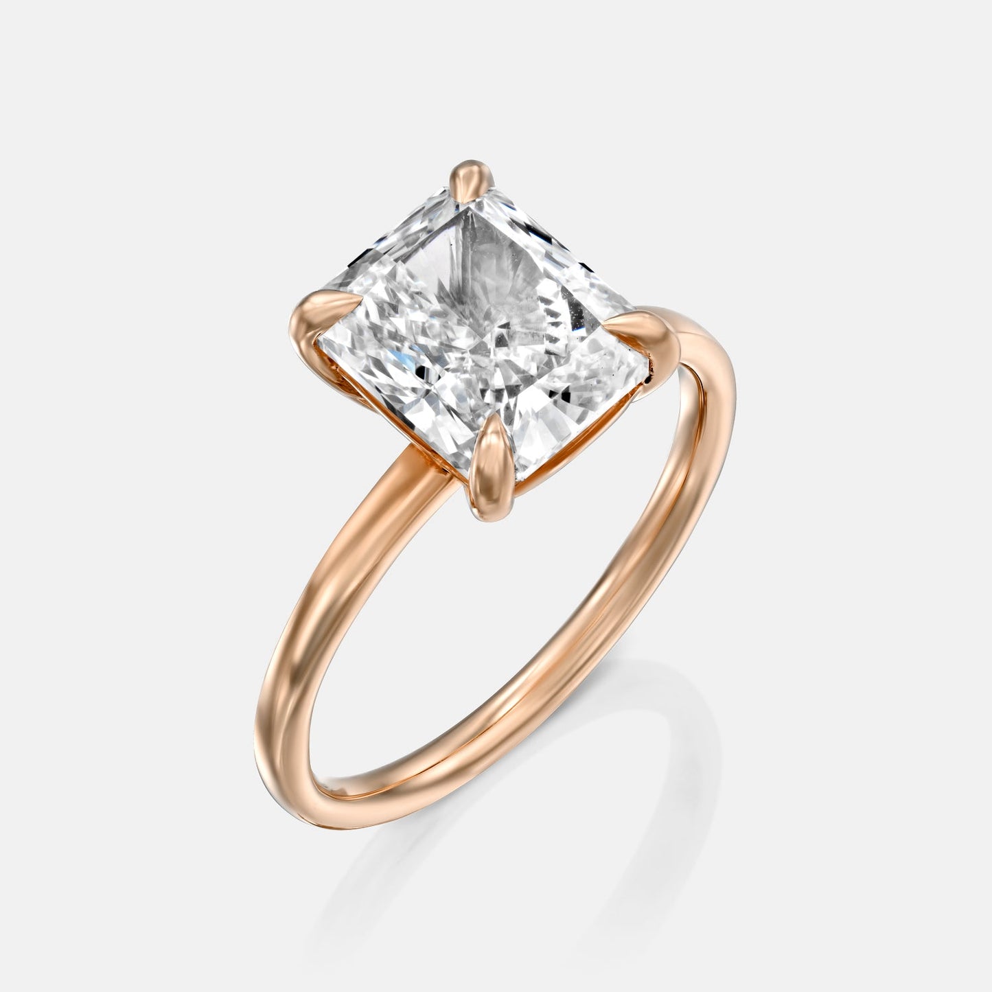 Solitaire Ring With Radiant