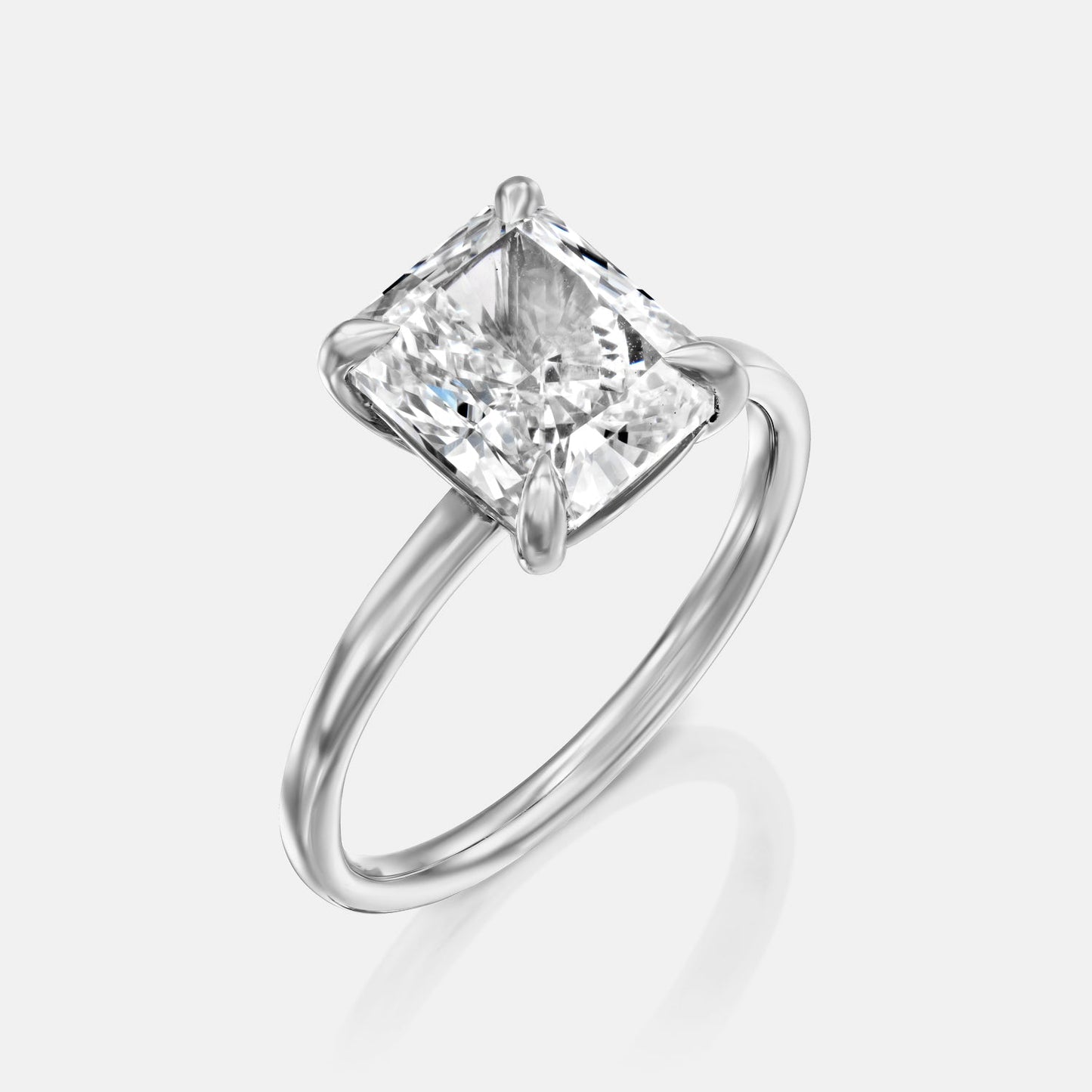 Solitaire Ring With Radiant