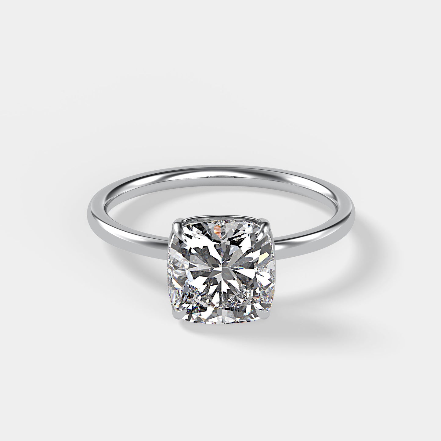 Solitaire Ring With Cushion