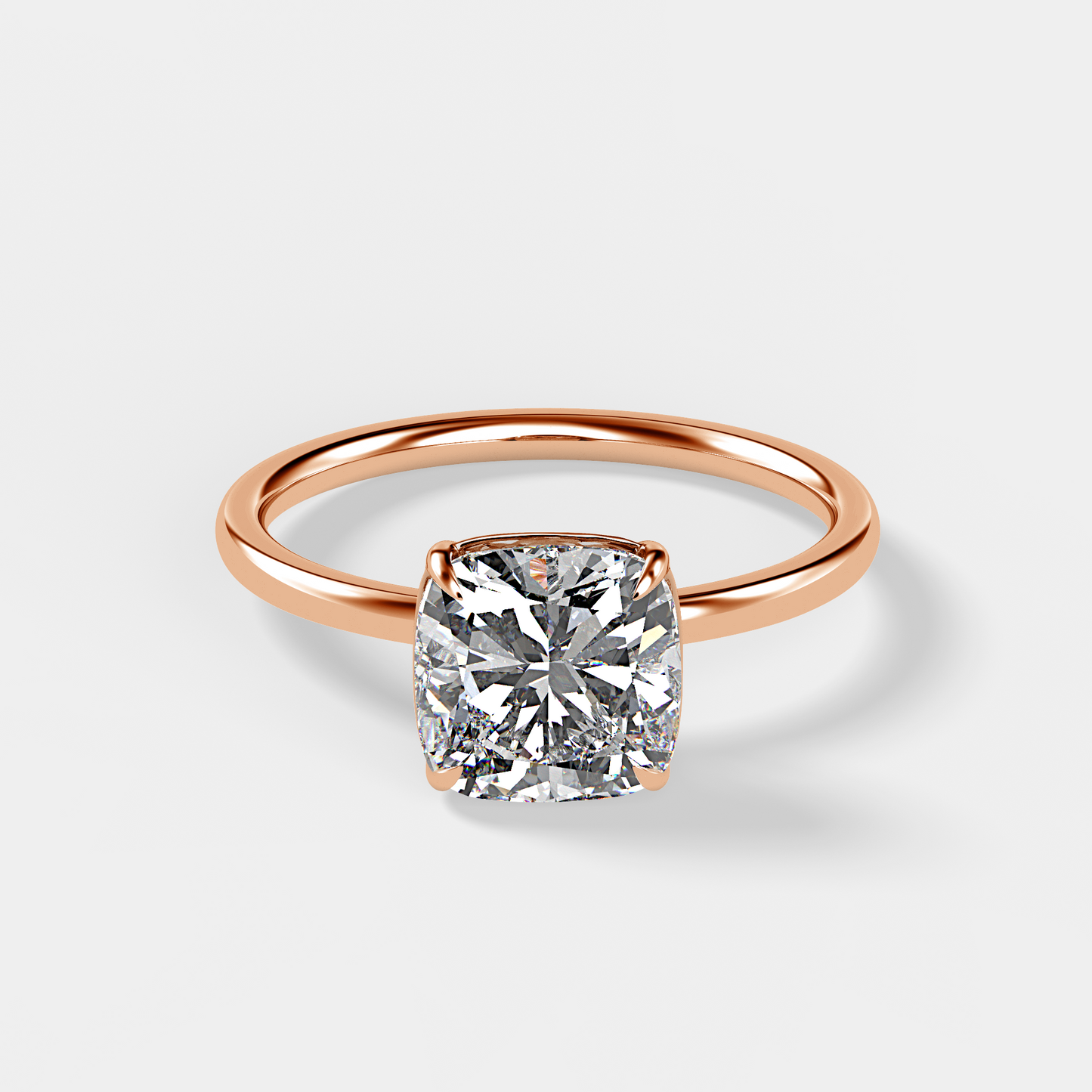 Solitaire Ring With Cushion