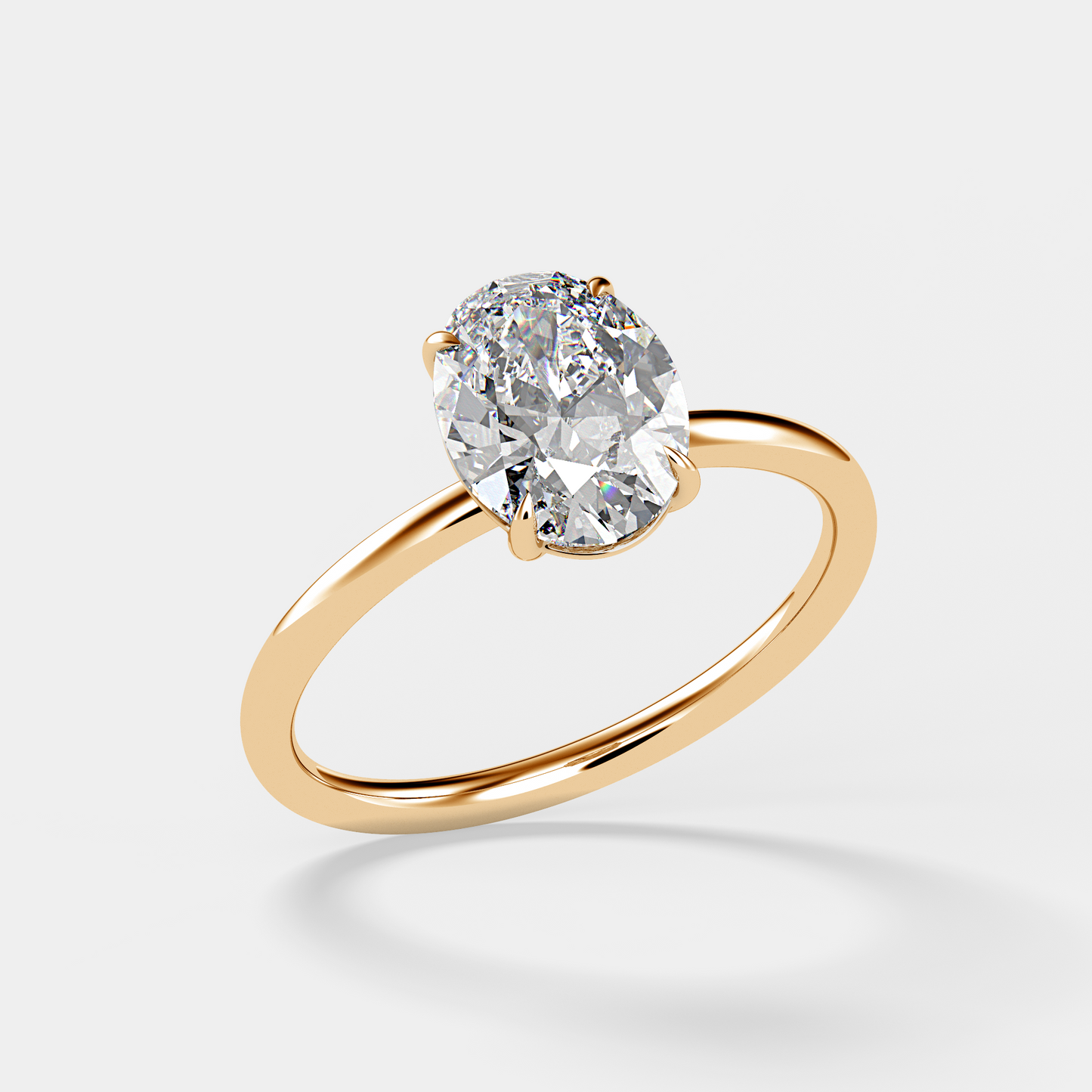 Solitaire Ring With Oval