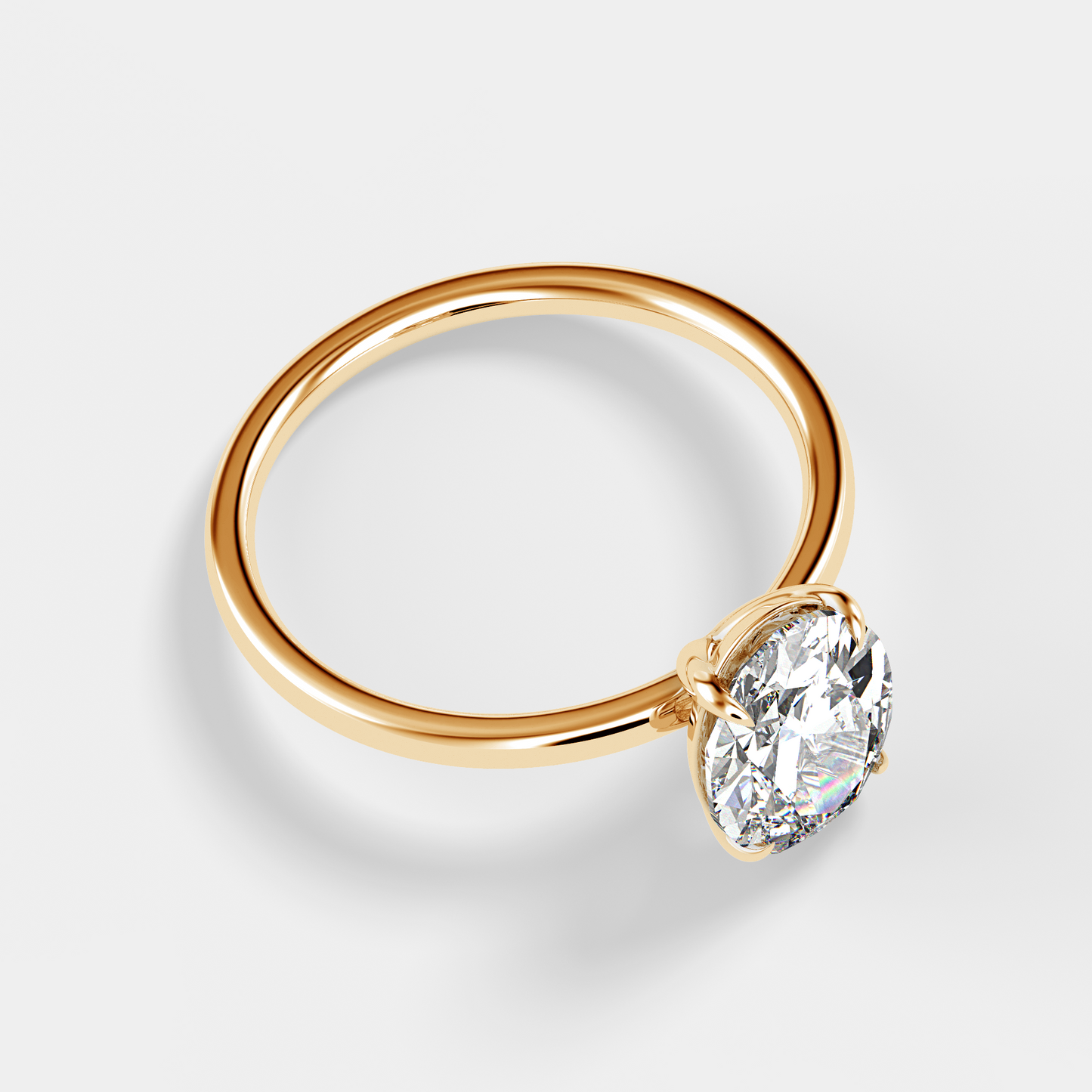 Solitaire Ring With Oval