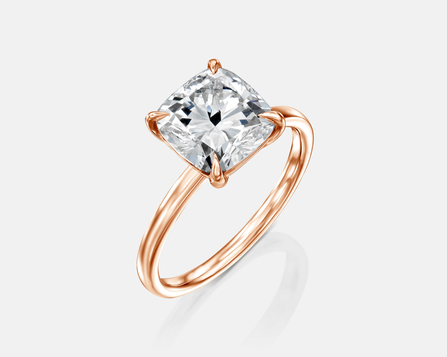 Solitaire Ring With Cushion