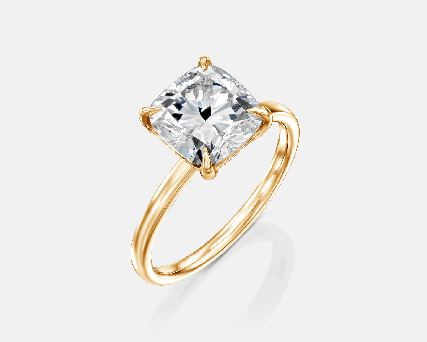 Solitaire Ring With Cushion