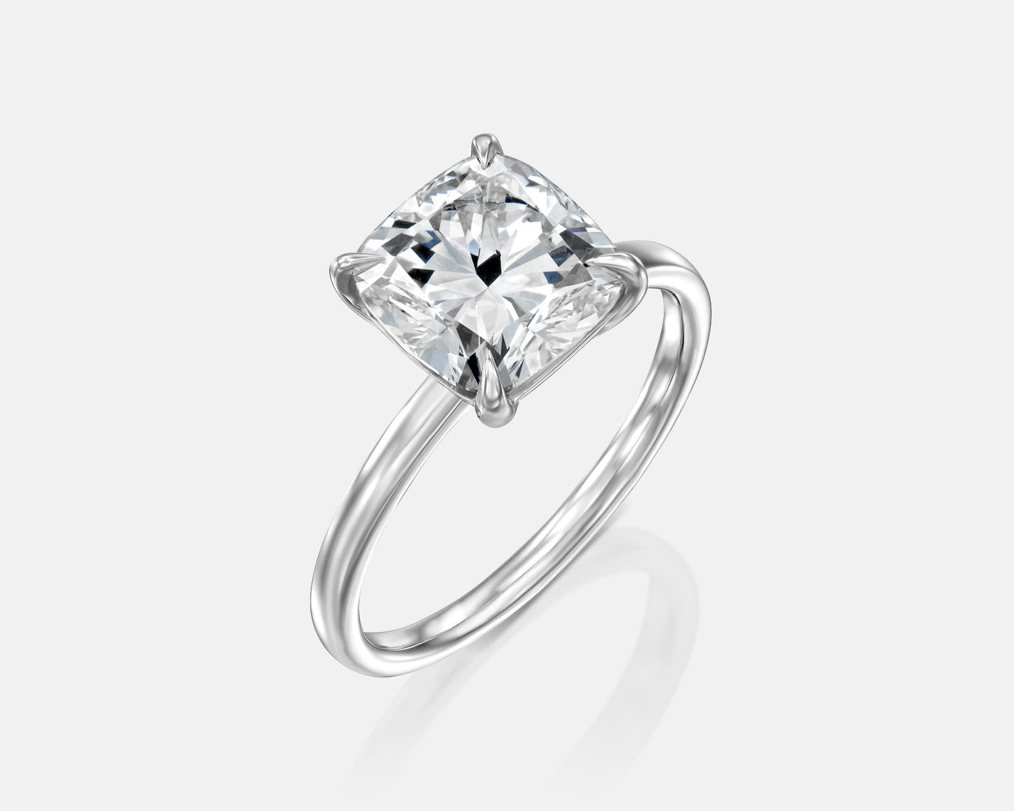 Solitaire Ring With Cushion