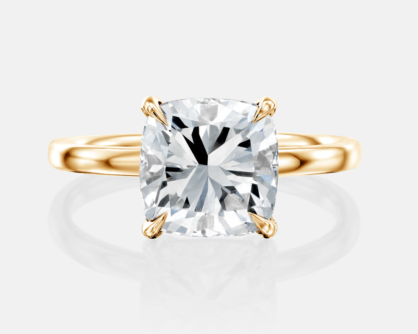 Solitaire Ring With Cushion