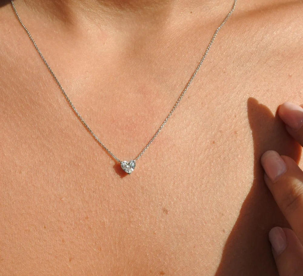 Pendant Solitaire Heart Shape
